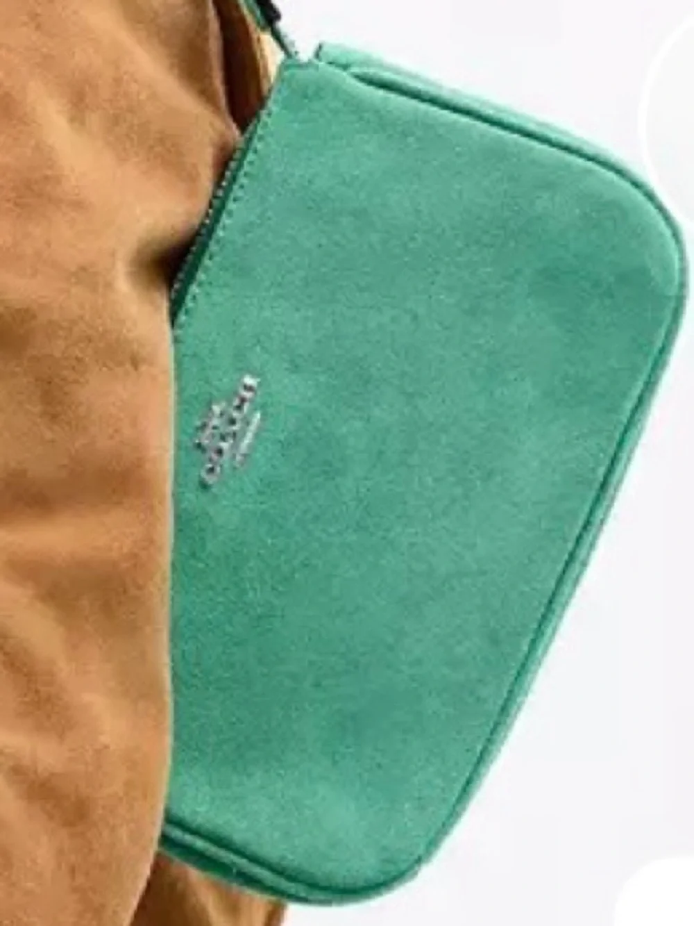 COACH Nolita 19 Shoulder Bag in Mint Green Suede with Silver Tone Hardware - NWT